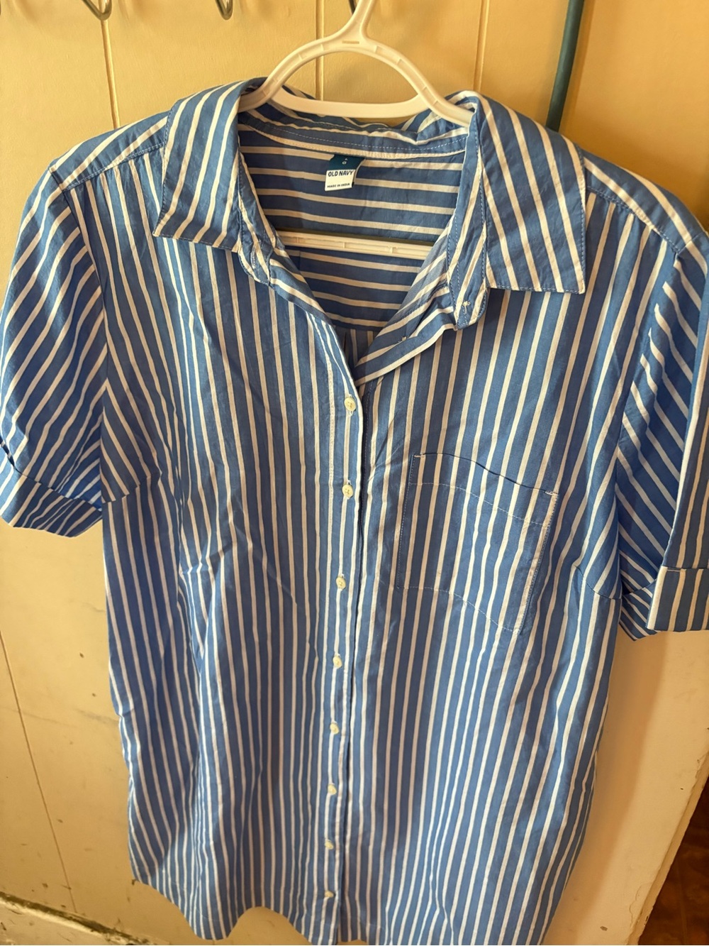 Old Navy striped shirt dress